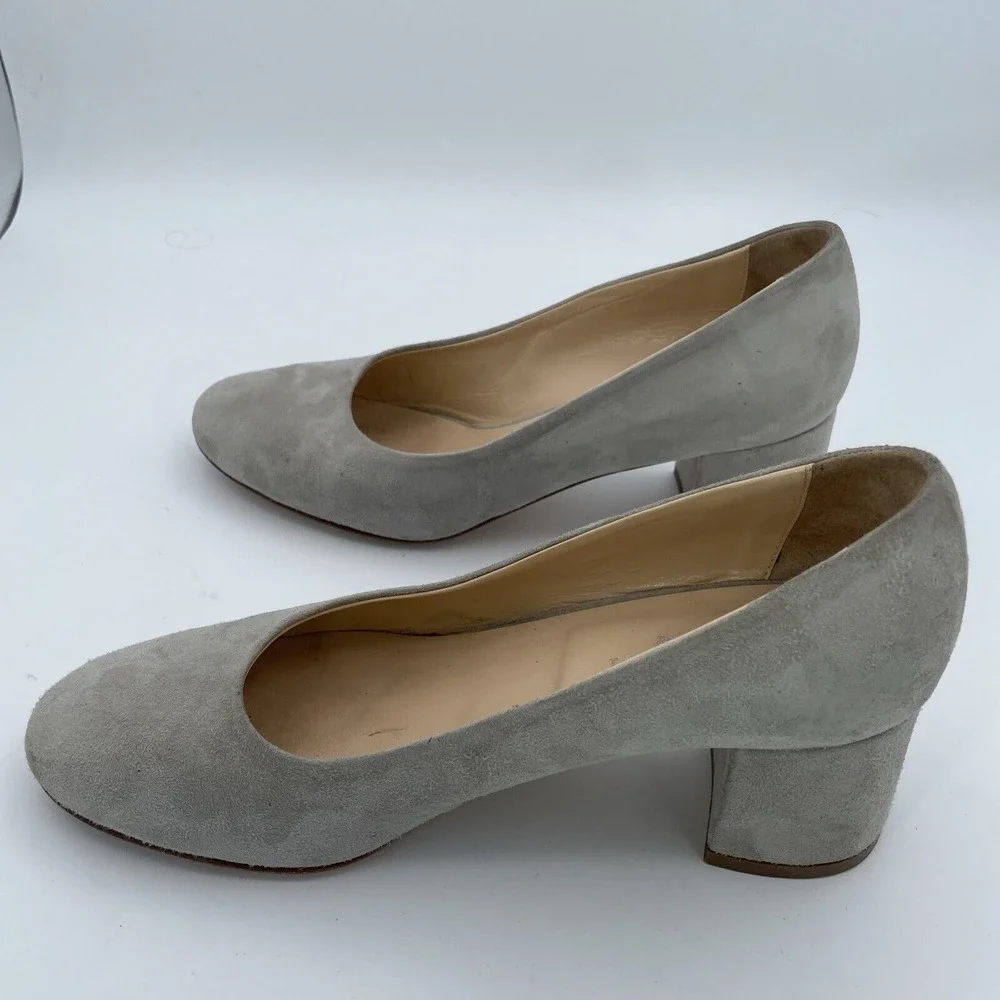Cordani Size EU 37 US 6.5 -7 Handmade Italy Corda‎ Suede Leather Gray Pump Shoes